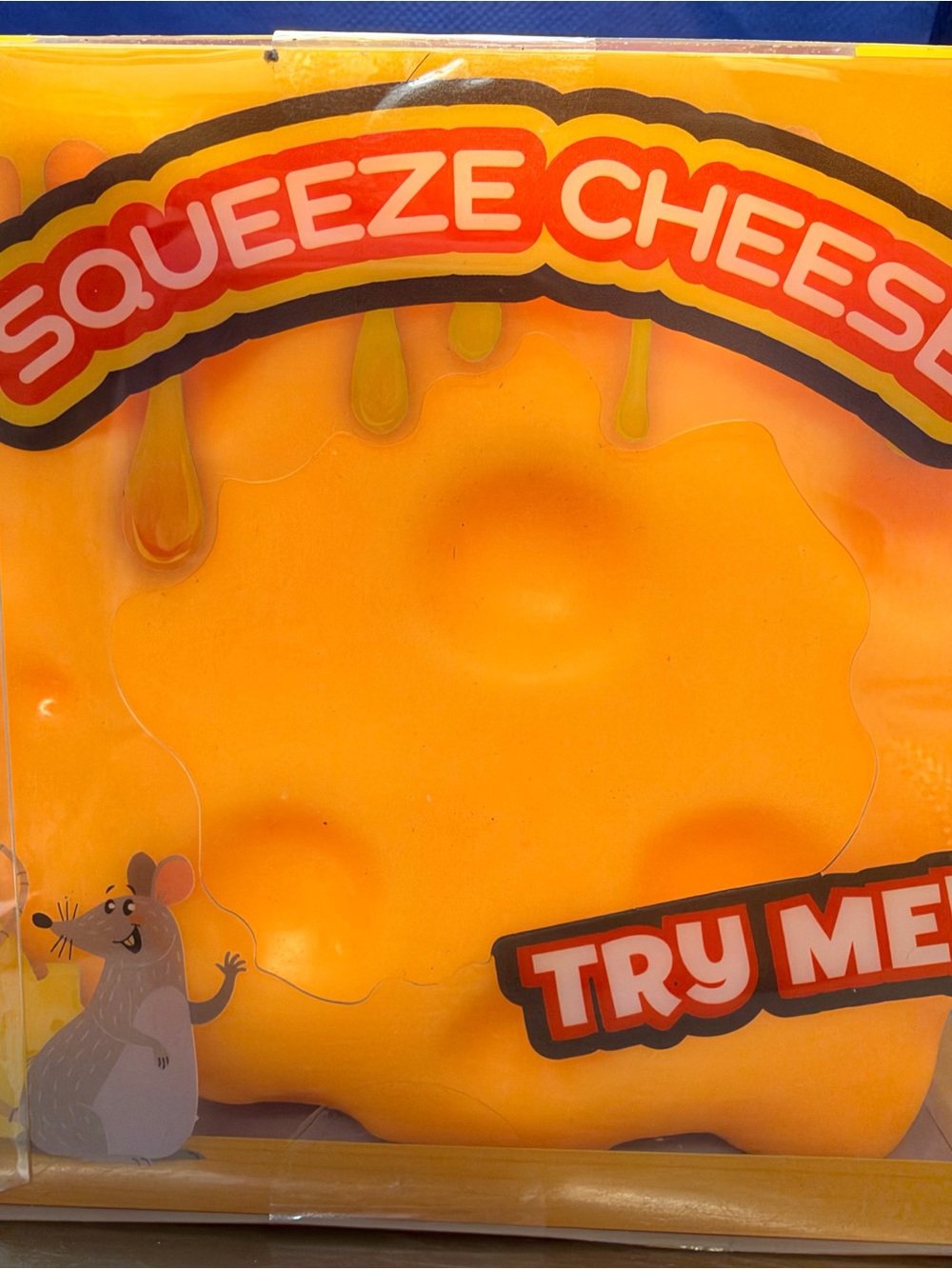 Squeeze Cheese Orange Sensory Toy by